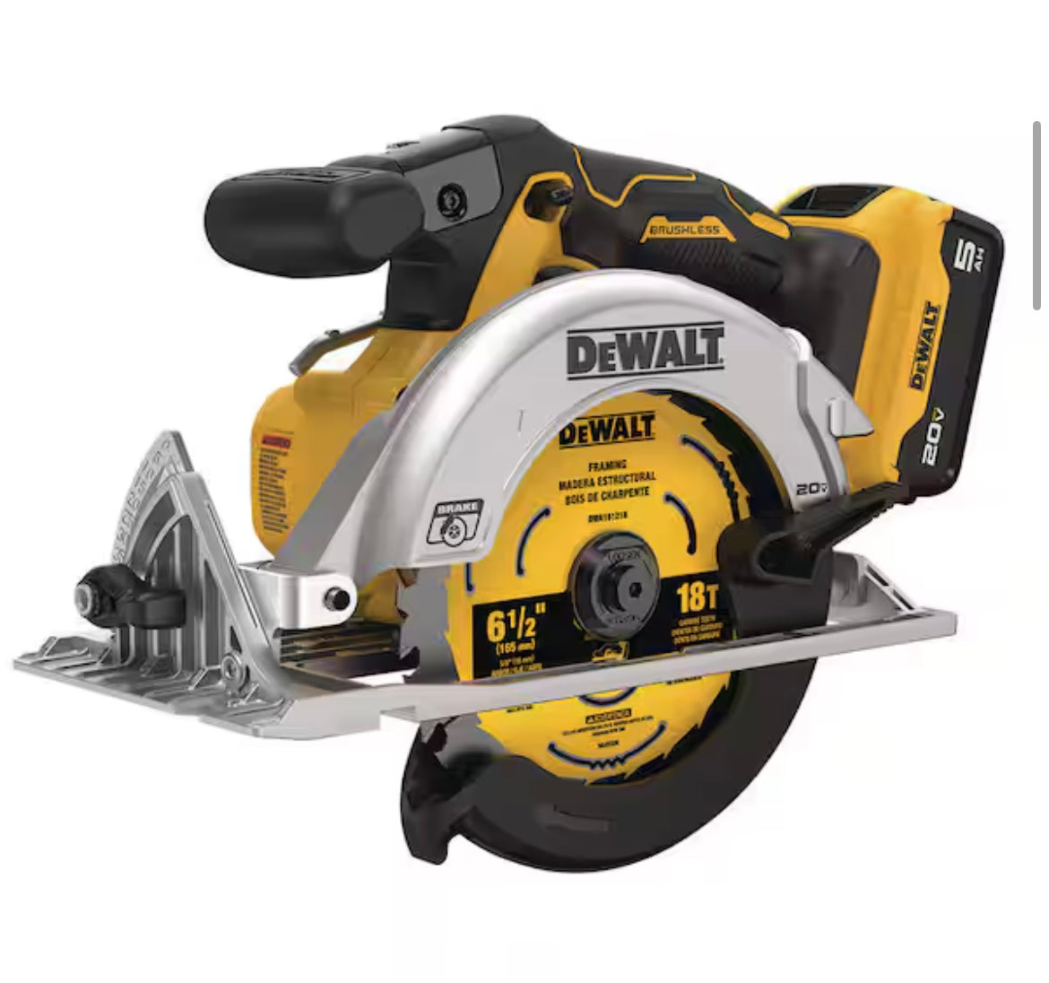 DEWALT
20V MAX Lithium-Ion Cordless 6-1/2 in. Circular Saw (Tool Only)