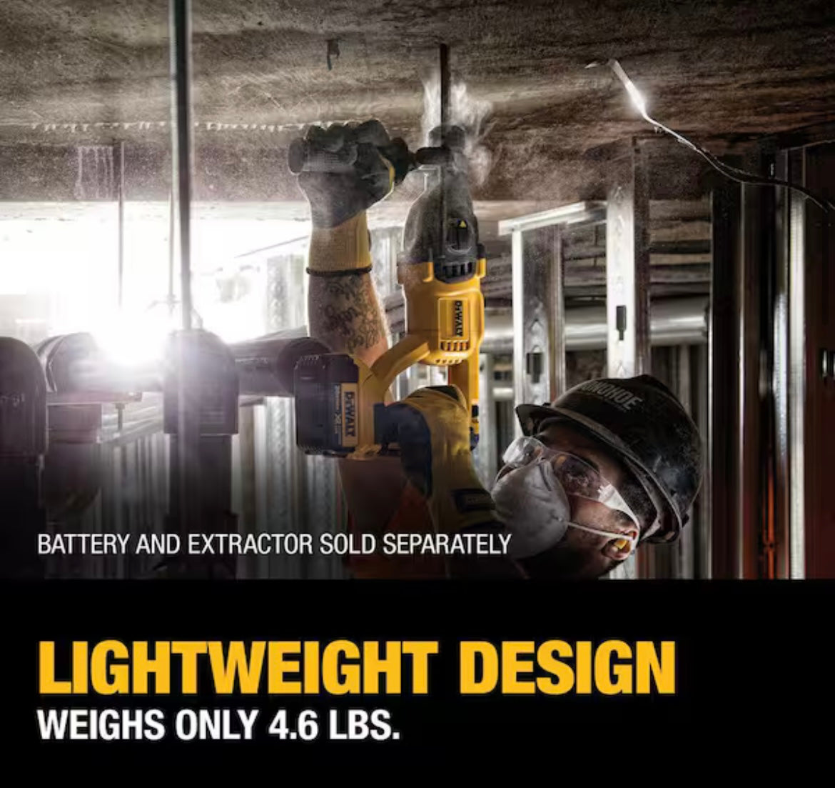 DEWALT
20V MAX Cordless Brushless 1 in. SDS Plus D-Handle Concrete and Masonry Rotary Hammer (Tool Only