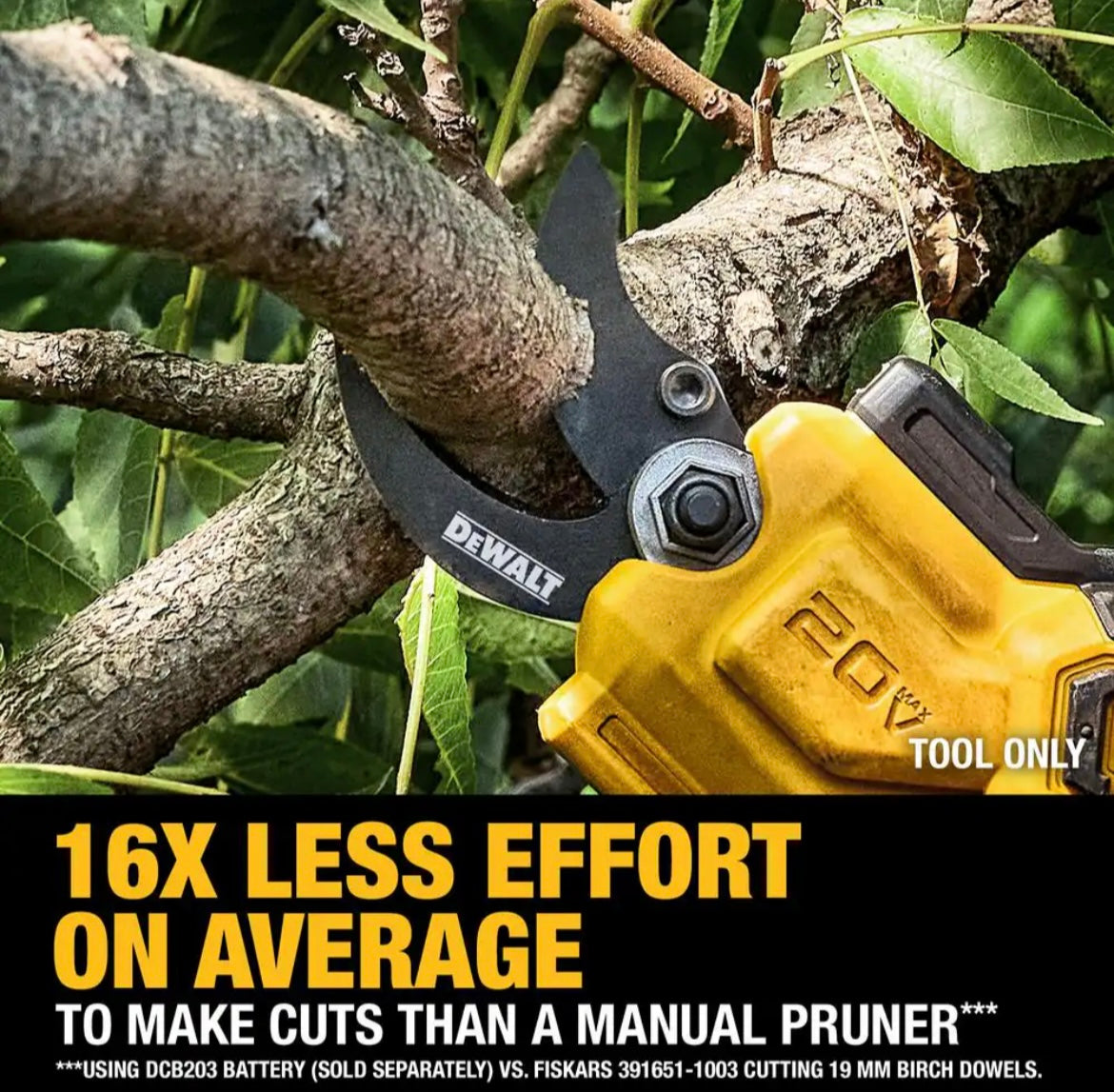 DEWALT
20V MAX Cordless Battery Powered Pruner (Tool Only)