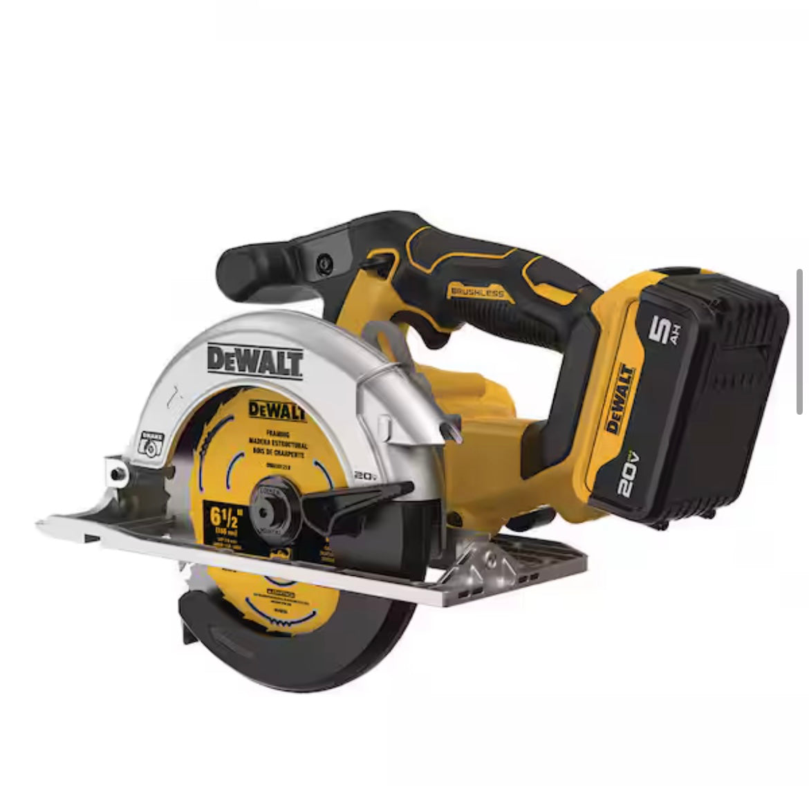 DEWALT
20V MAX Lithium-Ion Cordless 6-1/2 in. Circular Saw (Tool Only)