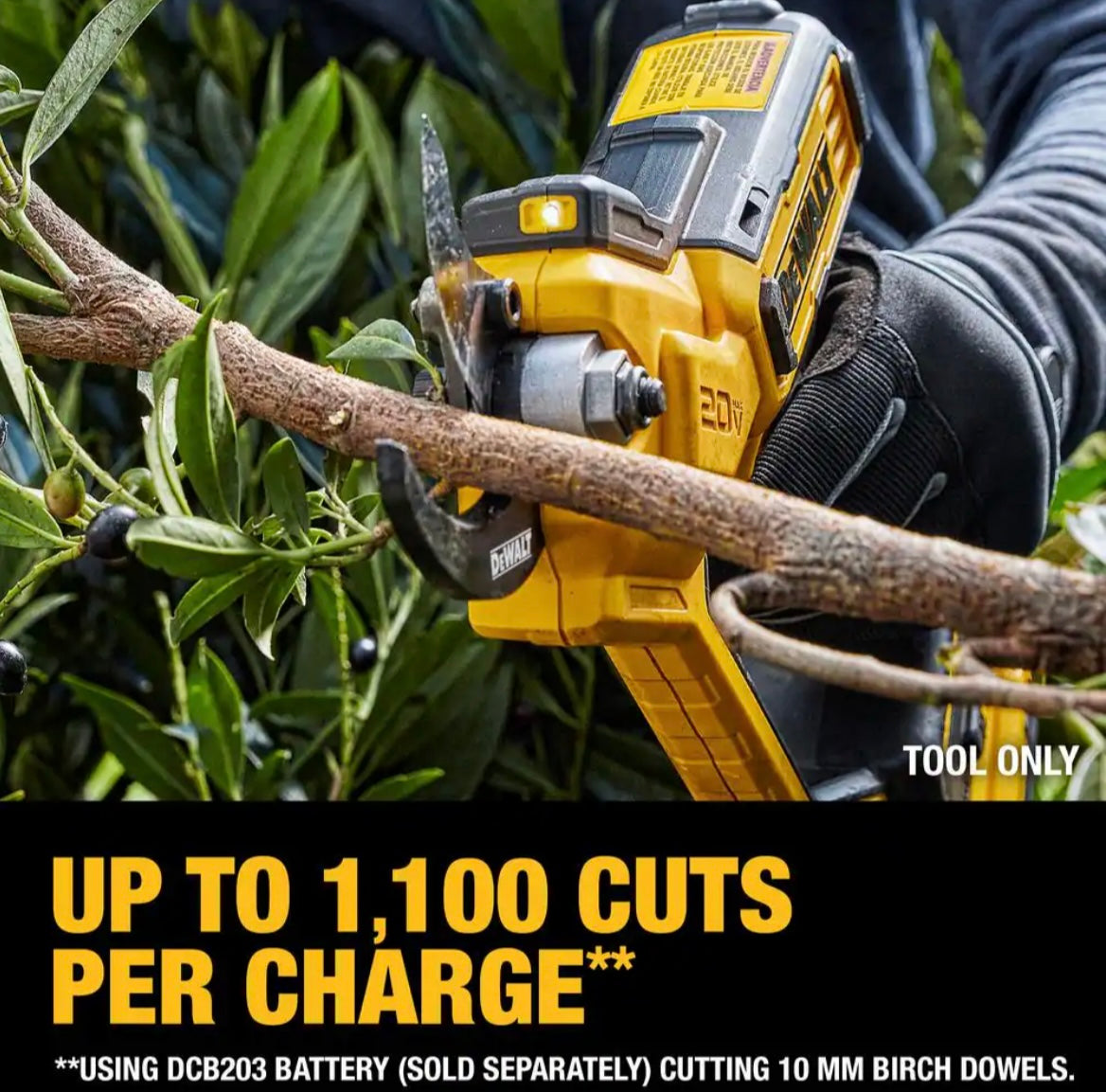 DEWALT
20V MAX Cordless Battery Powered Pruner (Tool Only)