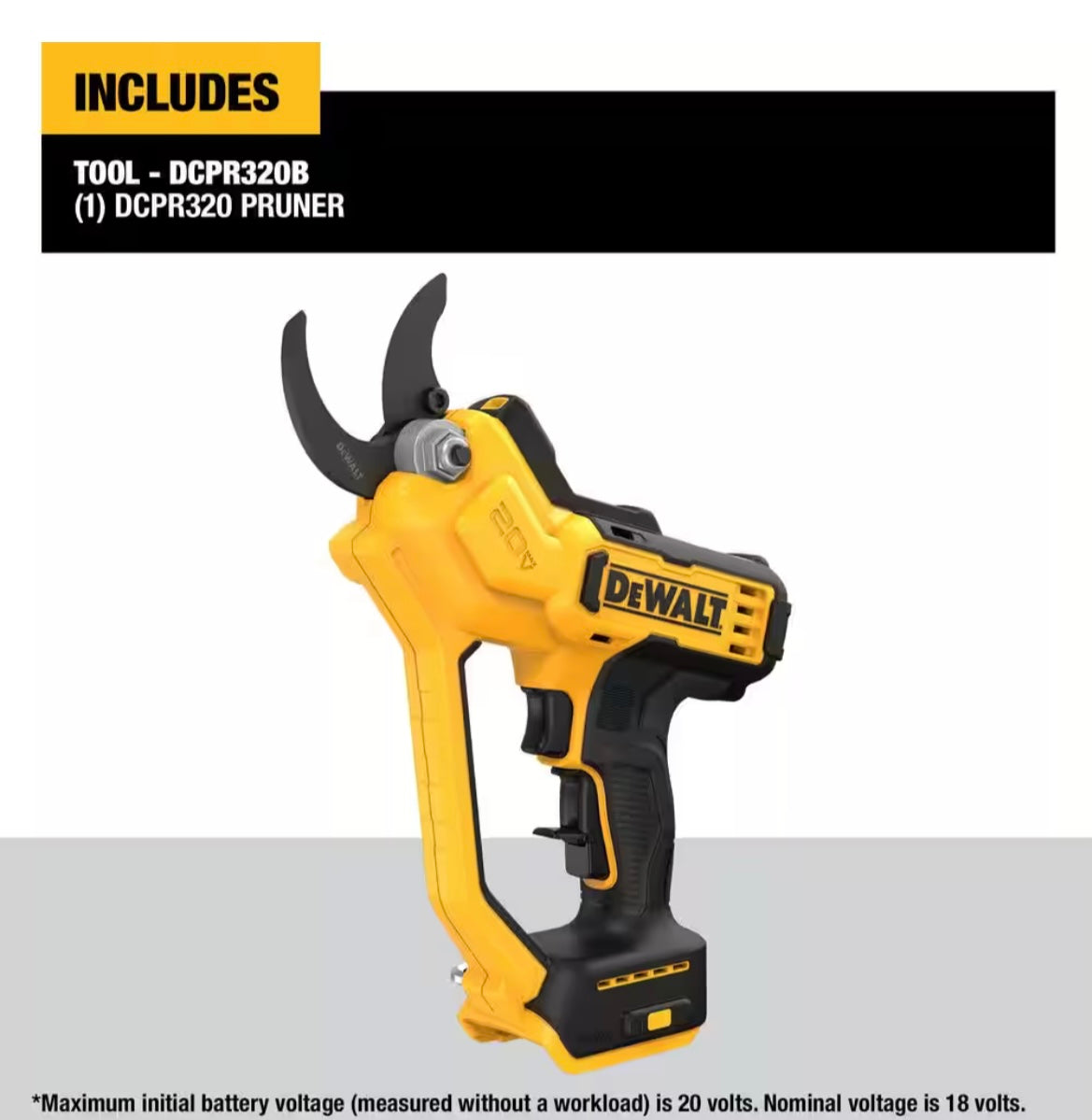 DEWALT
20V MAX Cordless Battery Powered Pruner (Tool Only)